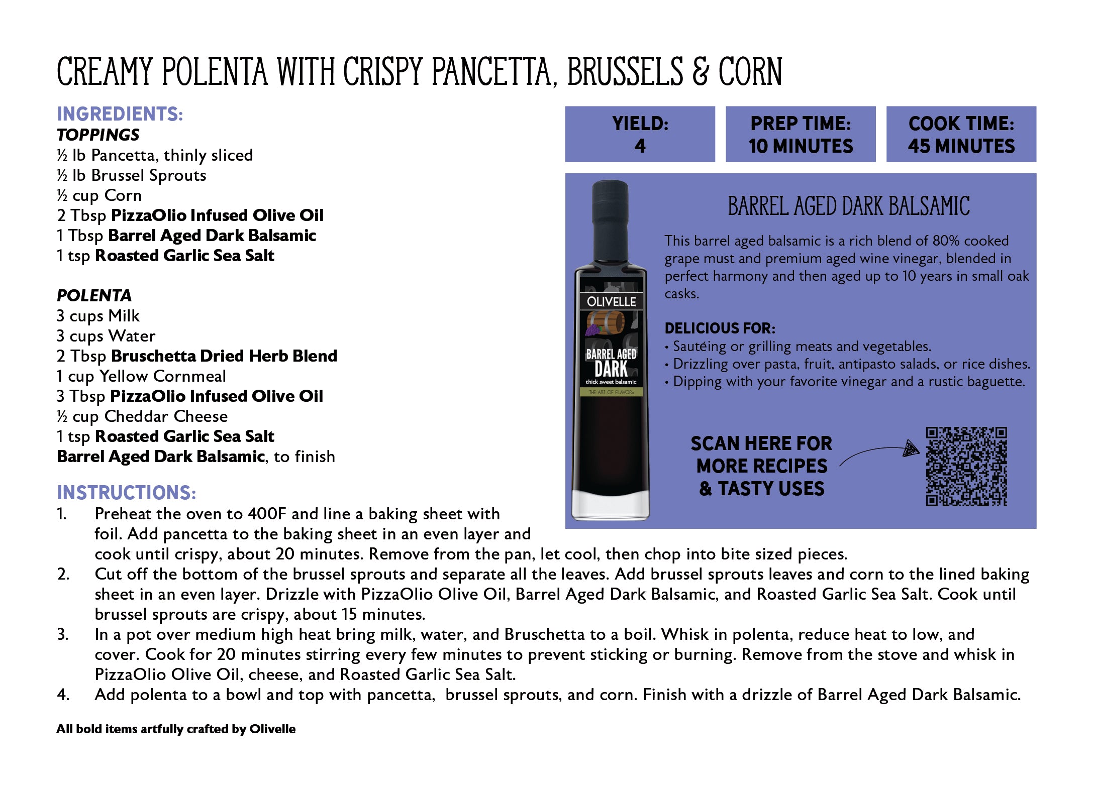 Barrel Aged Dark Thick Sweet Balsamic - Bottled