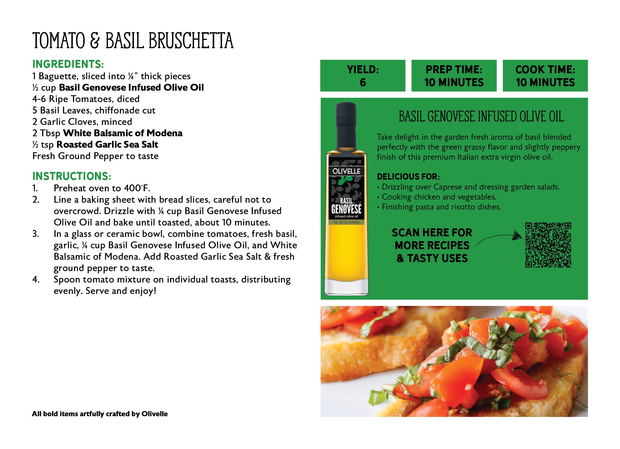Basil Genovese Infused Olive Oil - 250ml Bottled