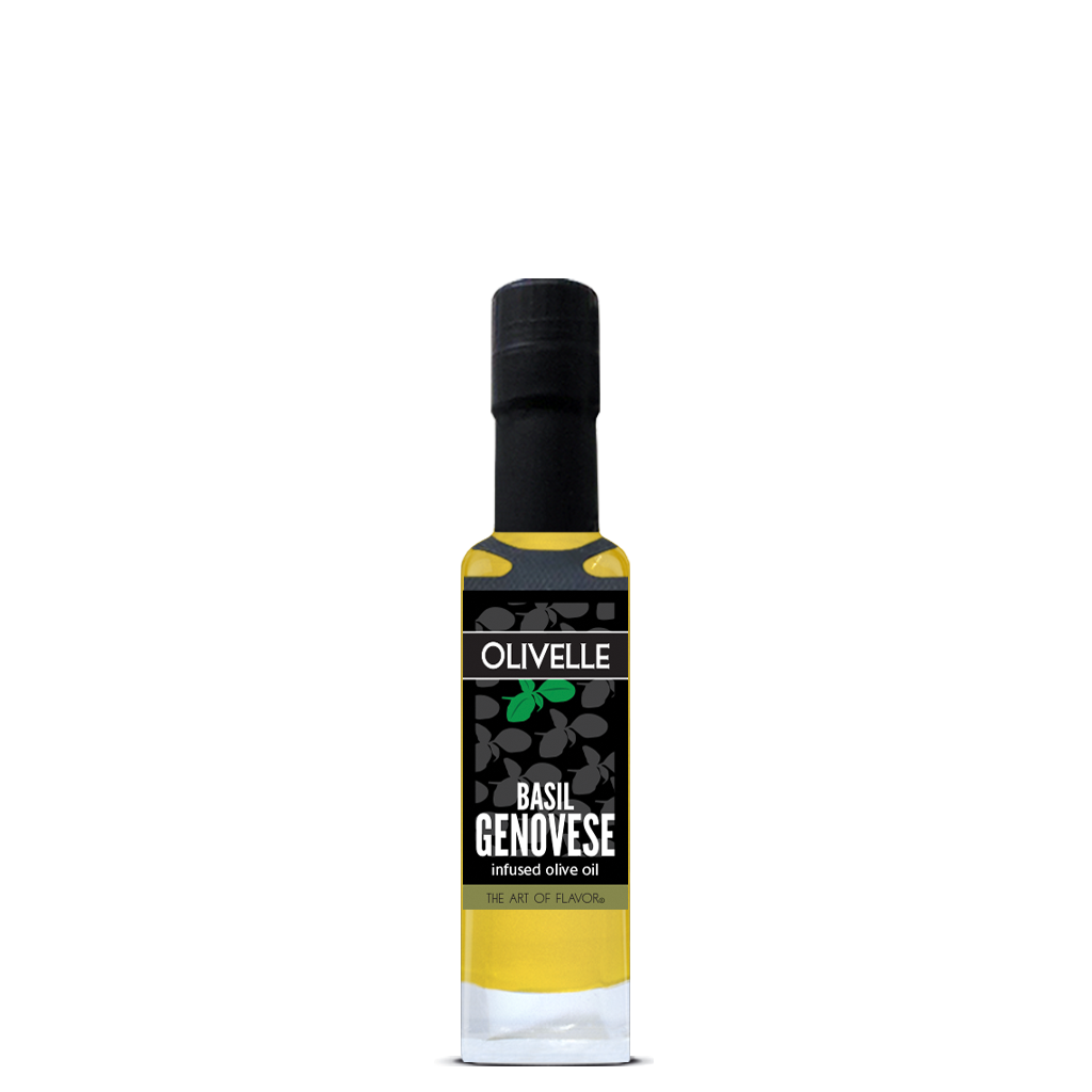 Basil Genovese Infused Olive Oil - 100ml Bottled