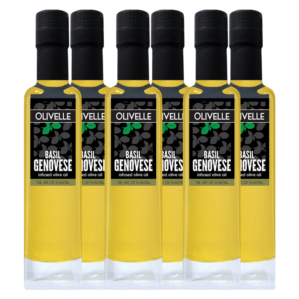 Basil Genovese Infused Olive Oil - Bottled