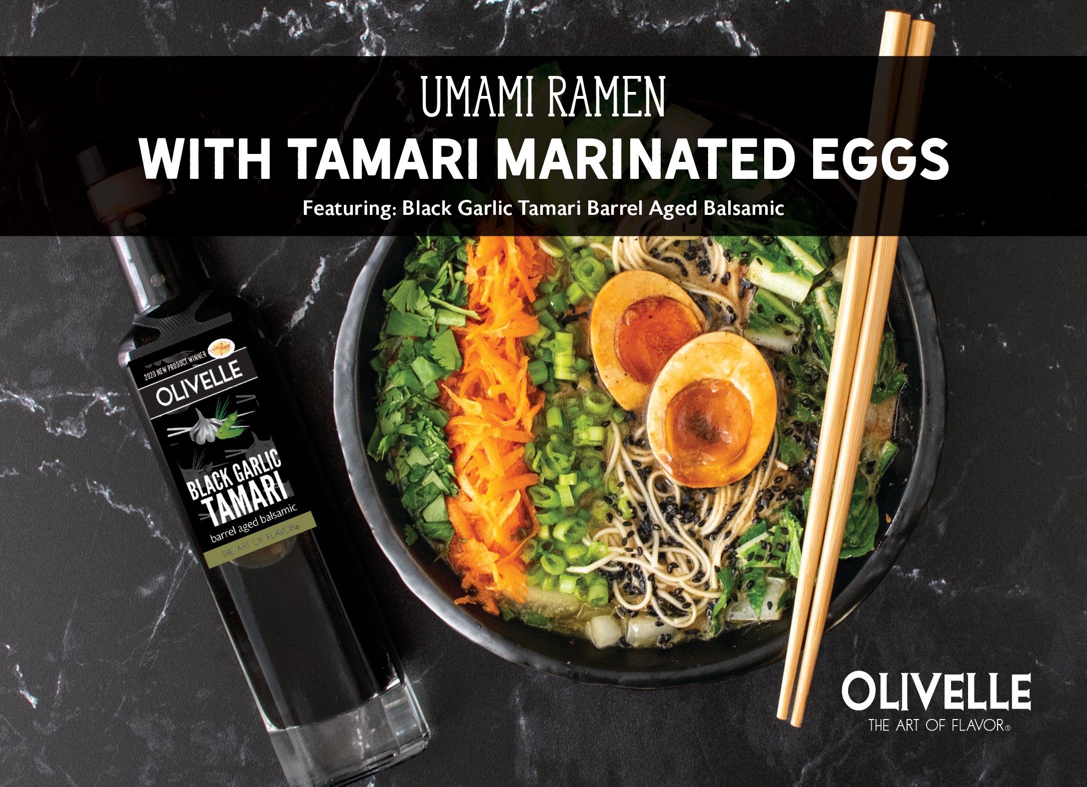 Black Garlic Tamari Barrel Aged Balsamic - 100ml Bottled