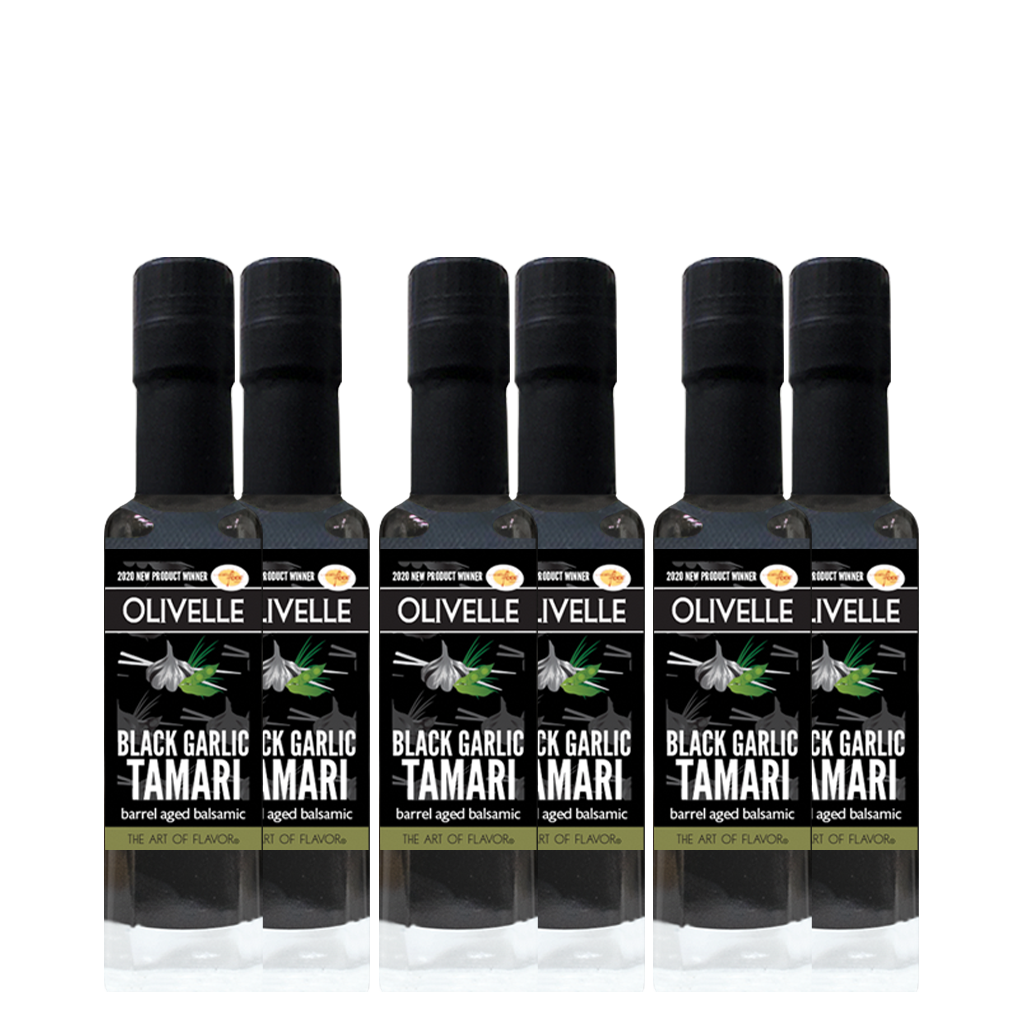 Black Garlic Tamari Barrel Aged Balsamic - Bottled