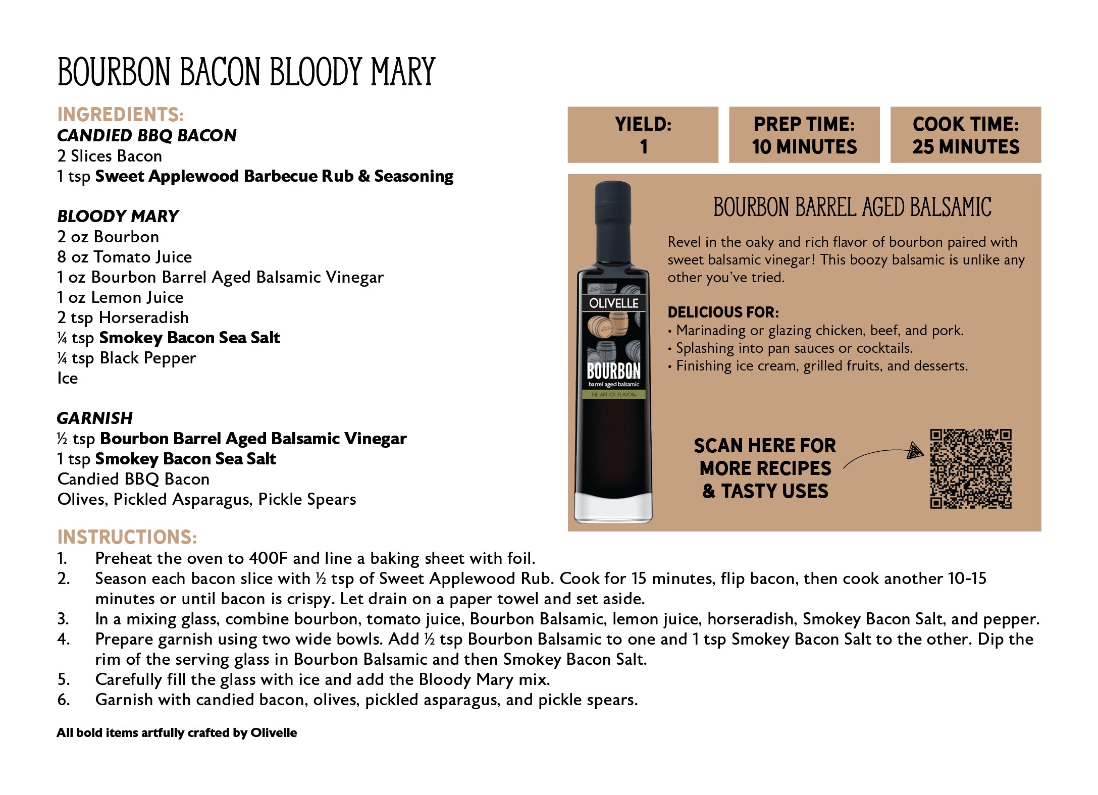 Bourbon Barrel Aged Balsamic - 250ml Bottled