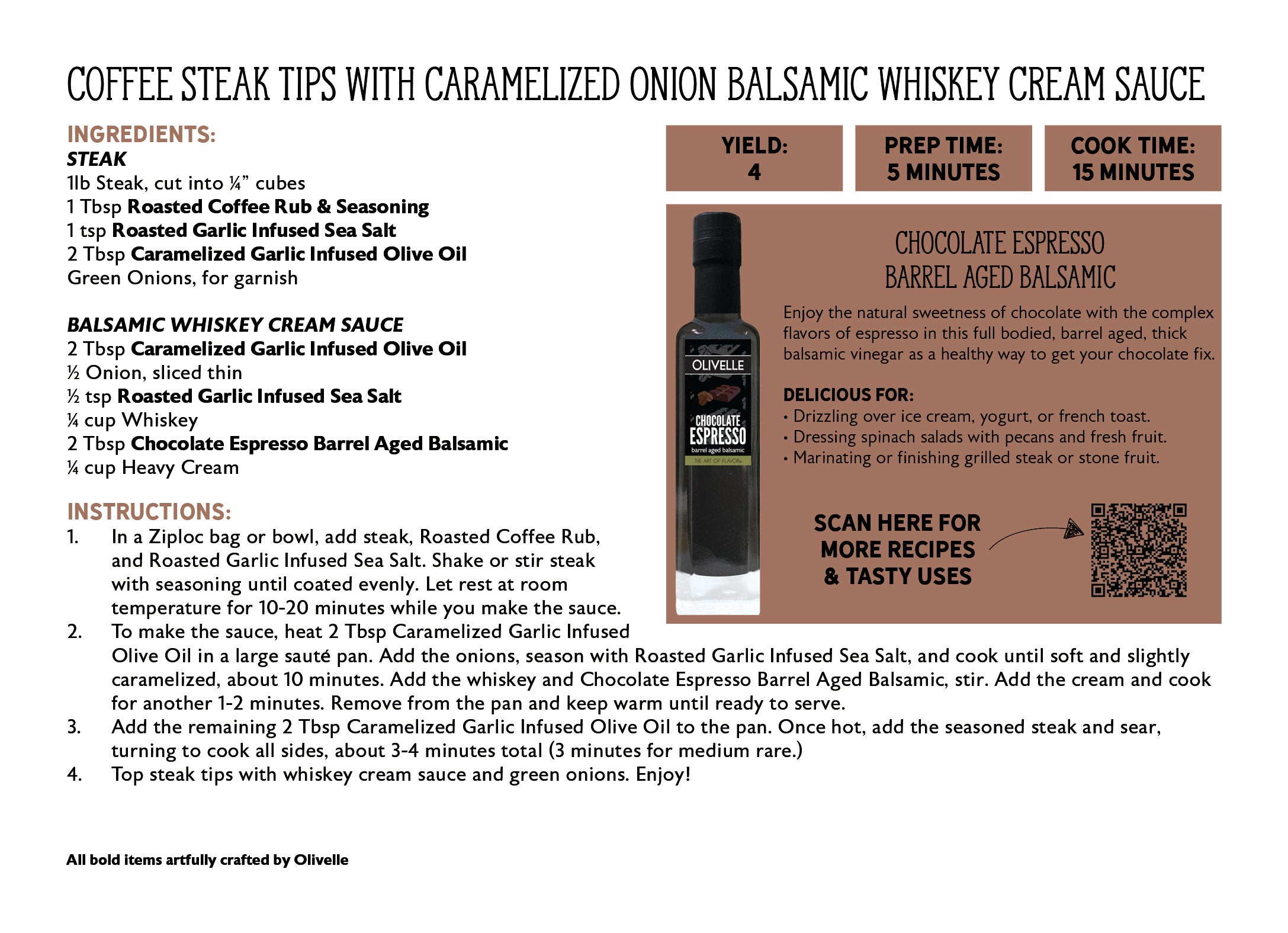 Chocolate Espresso Barrel Aged Balsamic - Bottled