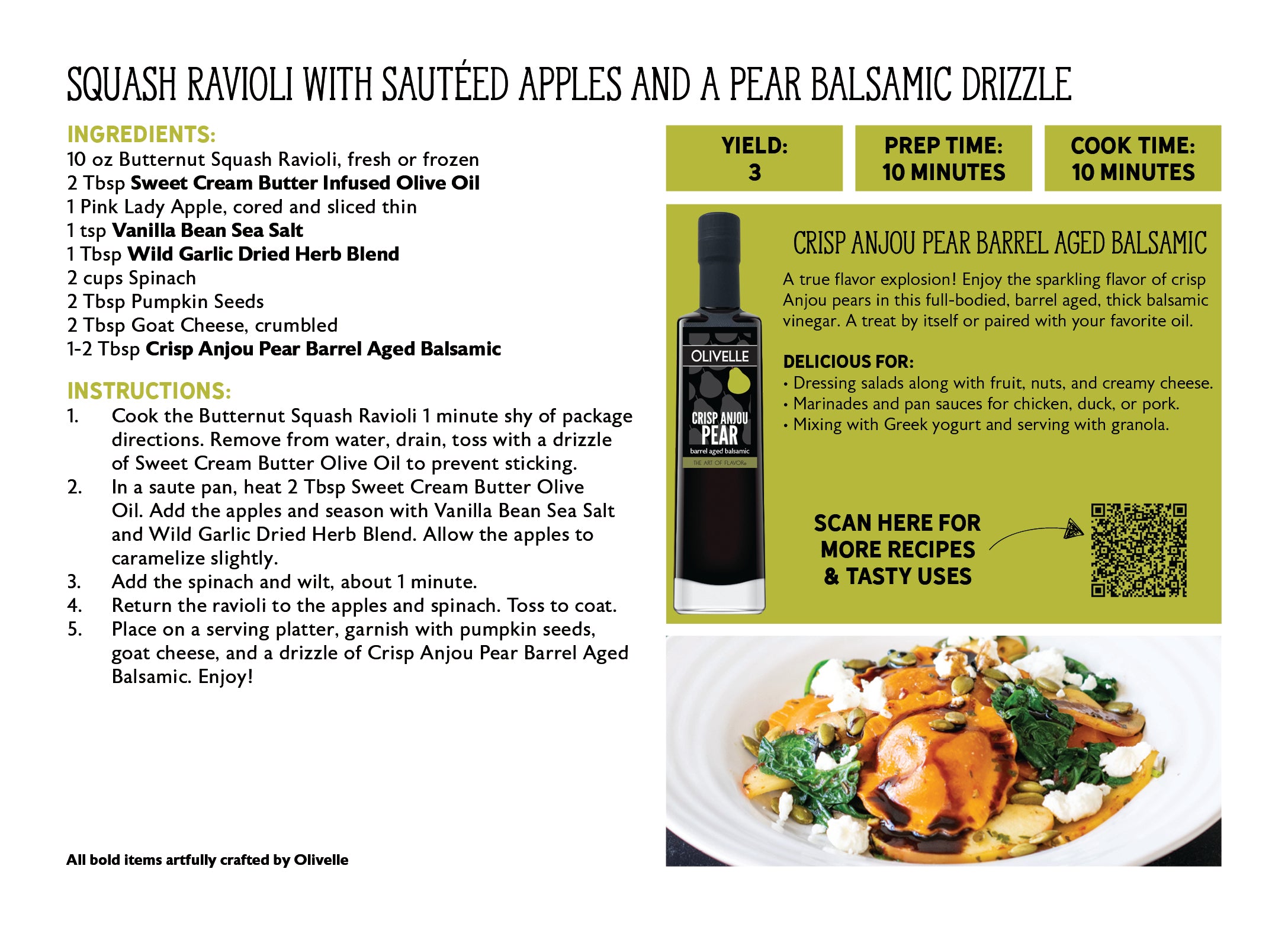 Crisp Anjou Pear Barrel Aged Balsamic - Bottled