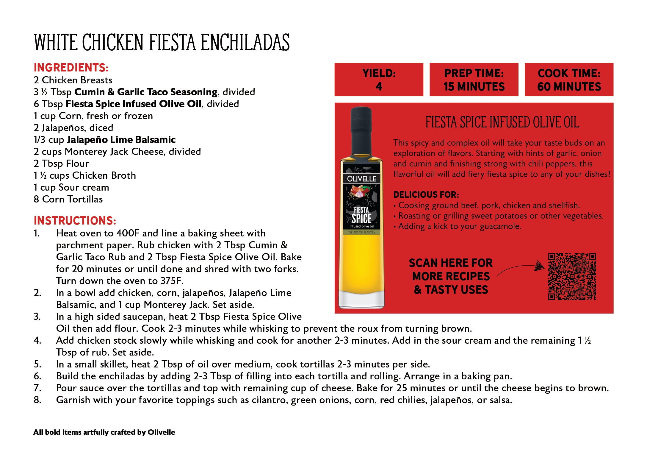Fiesta Spice Infused Olive Oil - Bottled