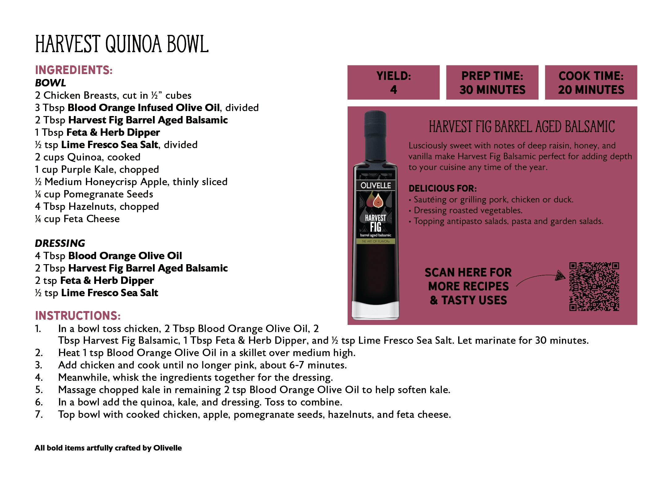 Harvest Fig Barrel Aged Balsamic - Bottled