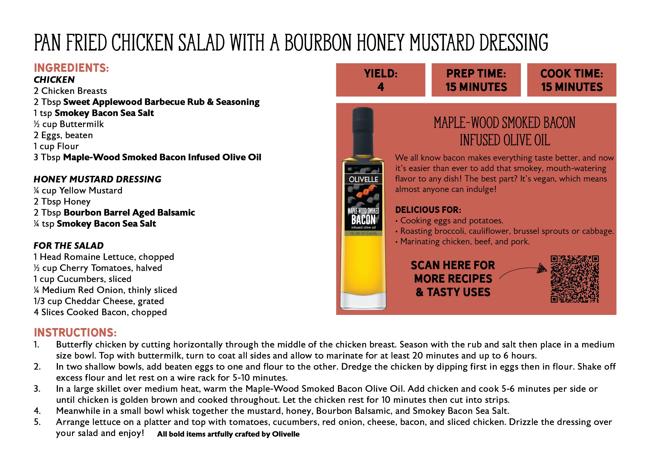 Maple-Wood Smoked Bacon Infused Olive Oil