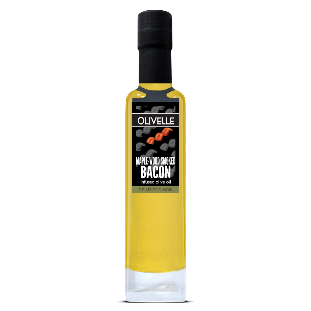 Maple-Wood Smoked Bacon Infused Olive Oil - Bottled