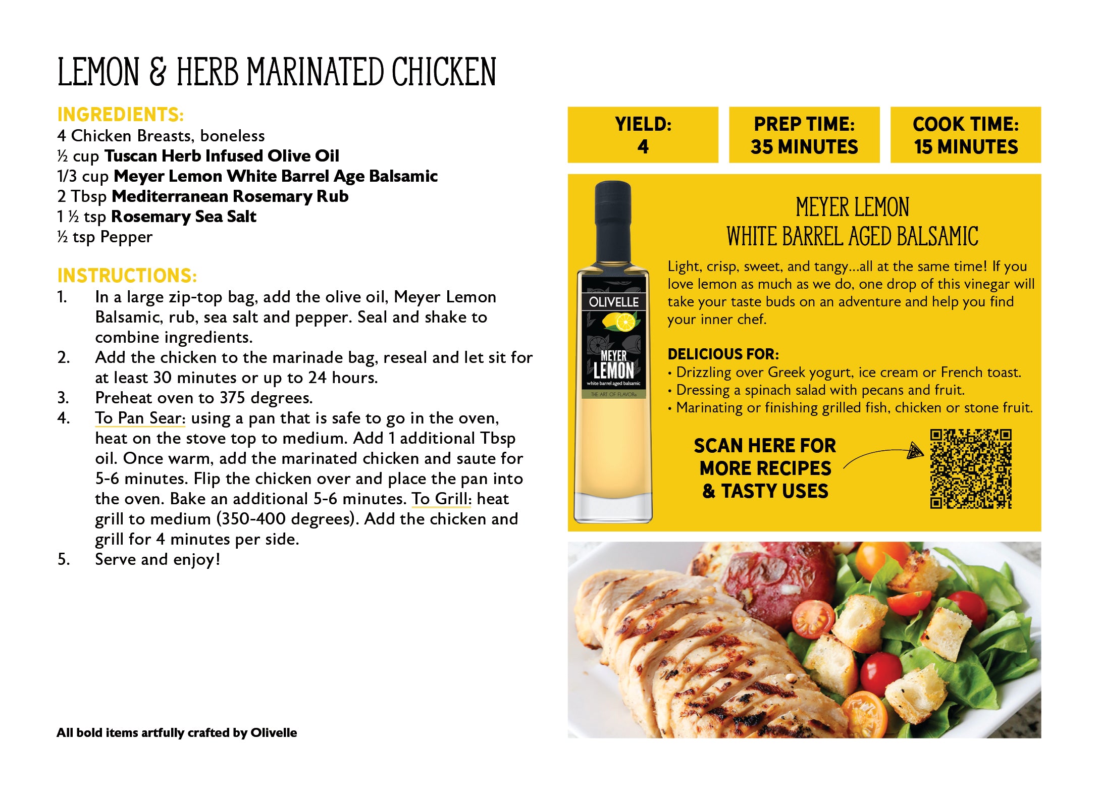 Meyer Lemon White Barrel Aged Balsamic - 250ml Bottled