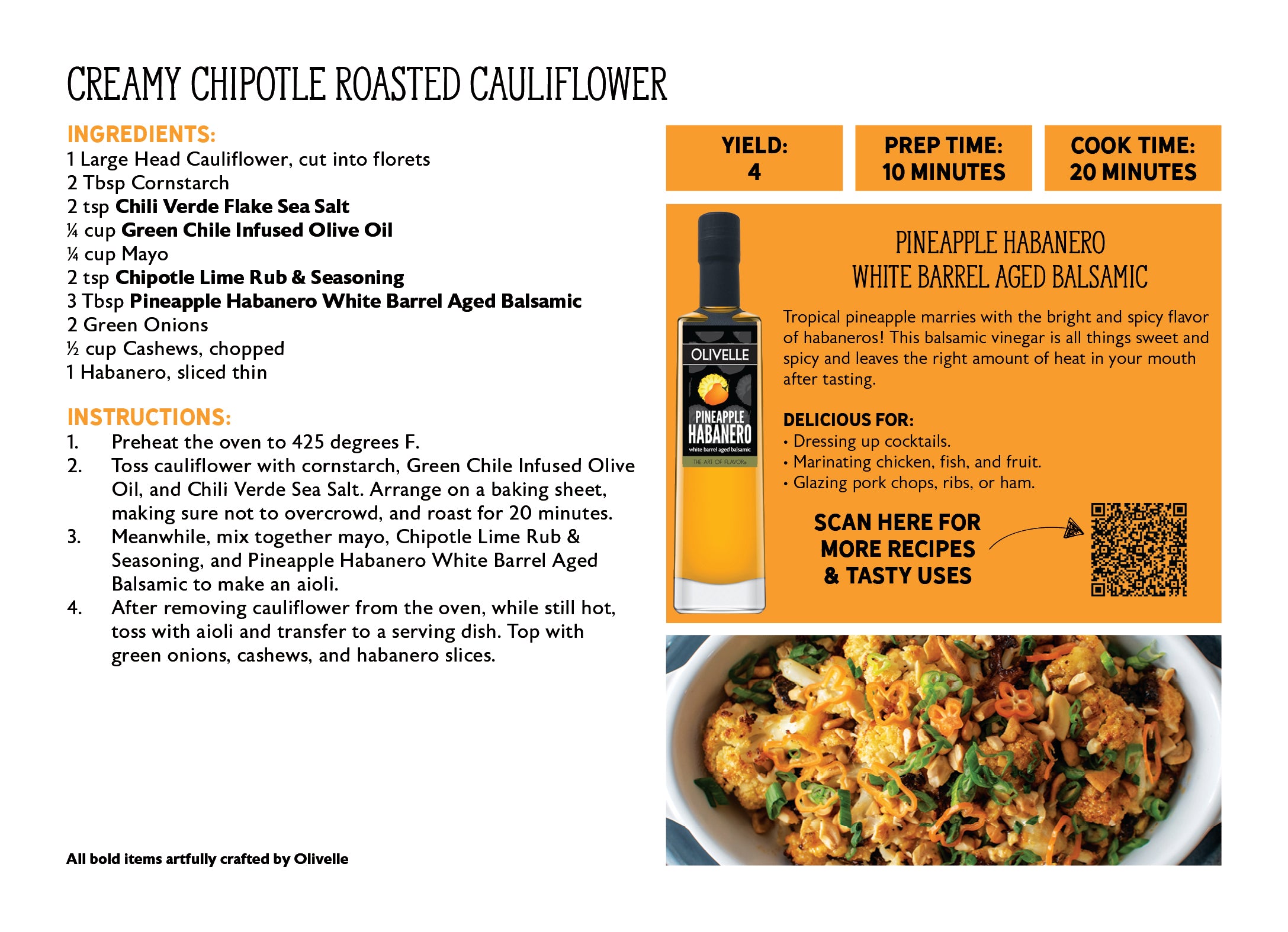 Pineapple Habanero White Barrel Aged Balsamic - 250ml Bottled