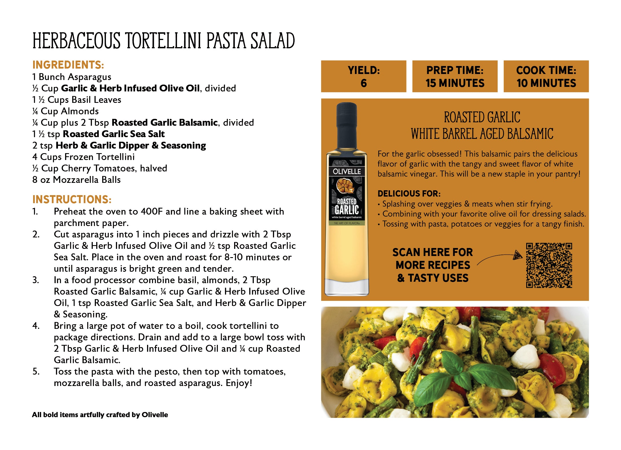 Roasted Garlic White Barrel Aged Balsamic - 100ml Bottled