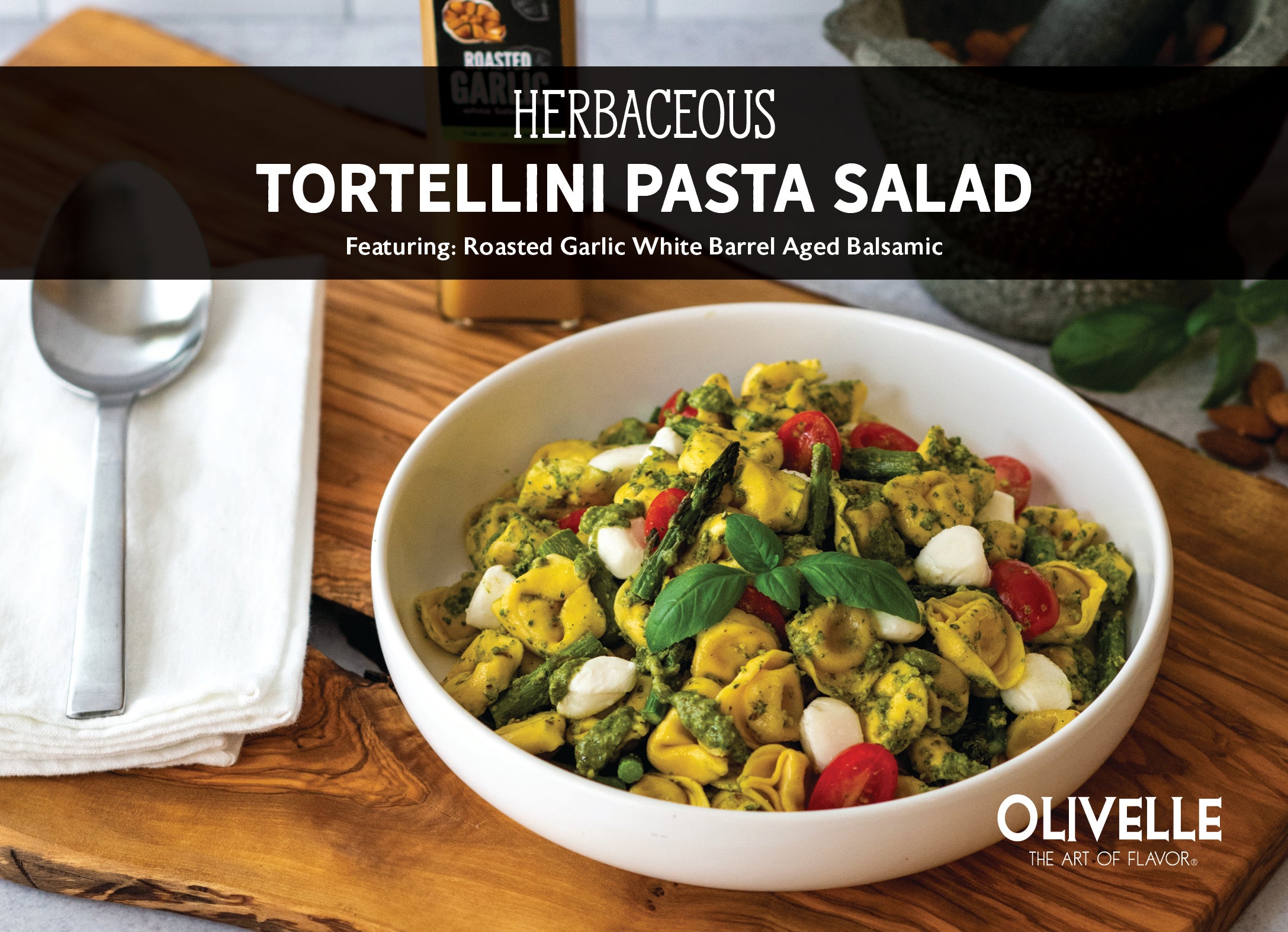 Roasted Garlic White Barrel Aged Balsamic - 100ml Bottled