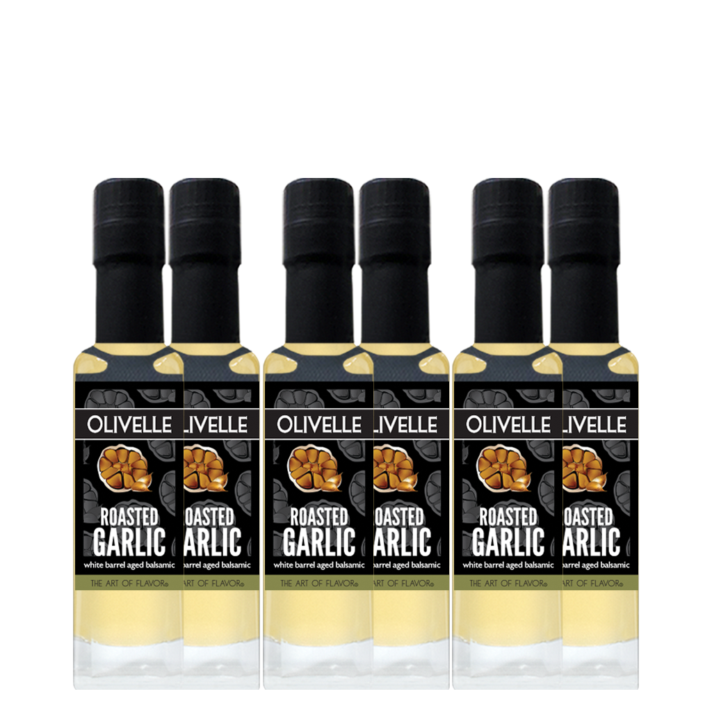 Roasted Garlic White Barrel Aged Balsamic - Bottled