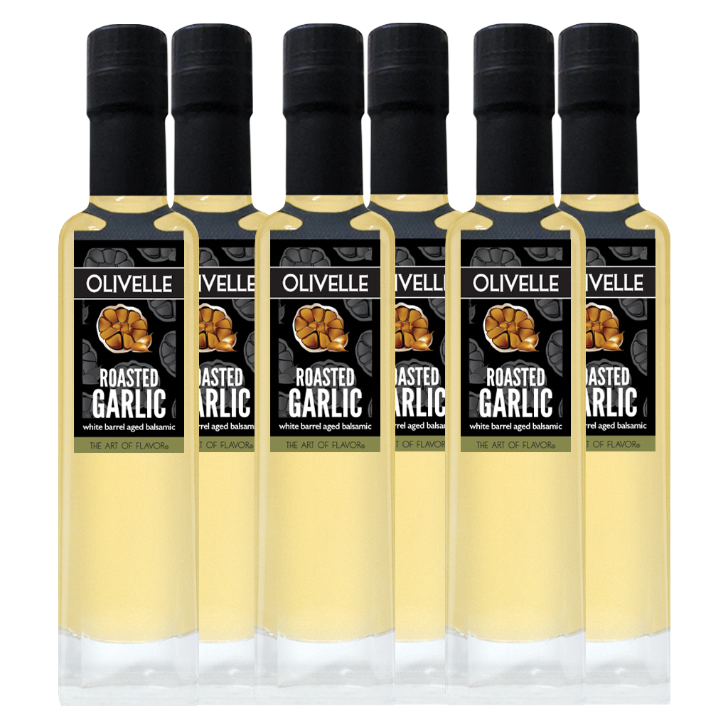 Roasted Garlic White Barrel Aged Balsamic - Bottled
