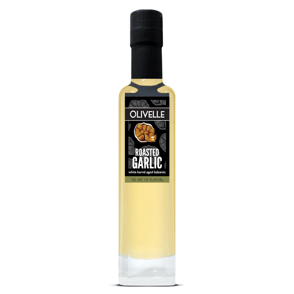 Roasted Garlic White Barrel Aged Balsamic - Bottled