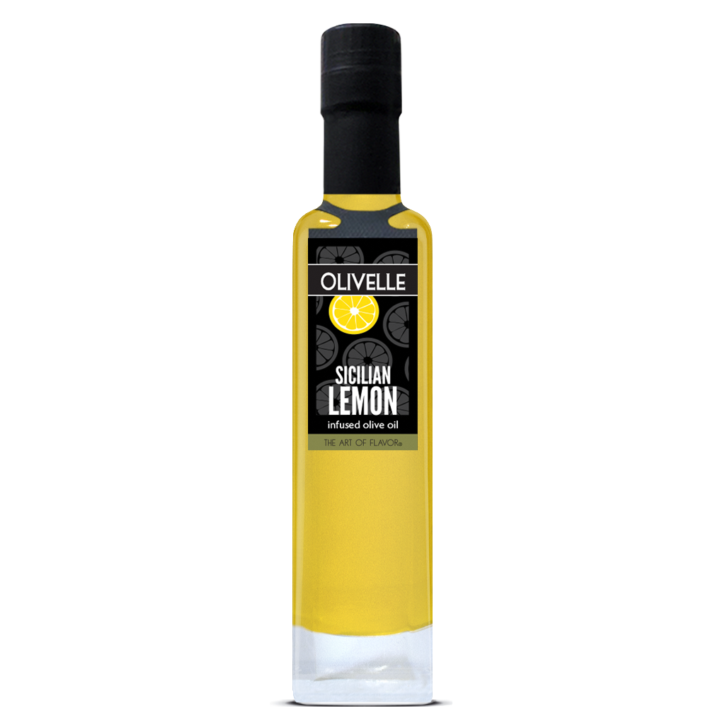Sicilian Lemon Infused Olive Oil - Bottled