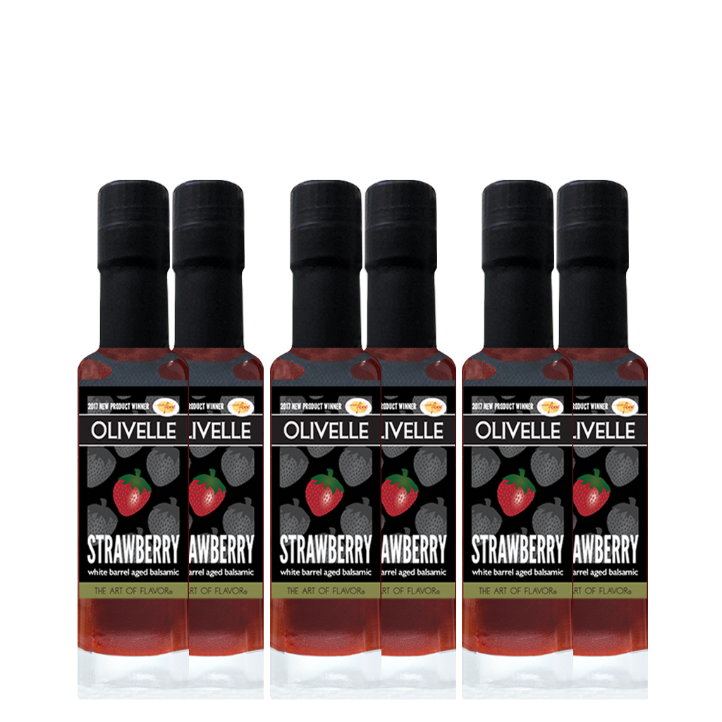 Strawberry White Barrel Aged Balsamic - Bottled