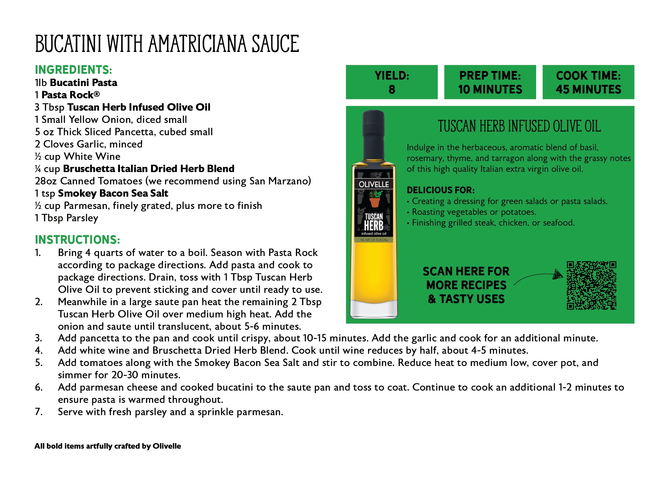 Tuscan Herb Infused Olive Oil - Bottled