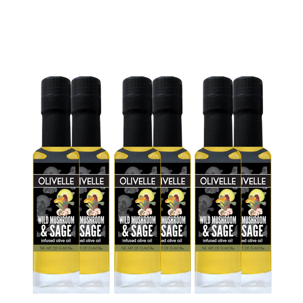 Wild Mushroom & Sage Infused Olive Oil - 100ml Bottled