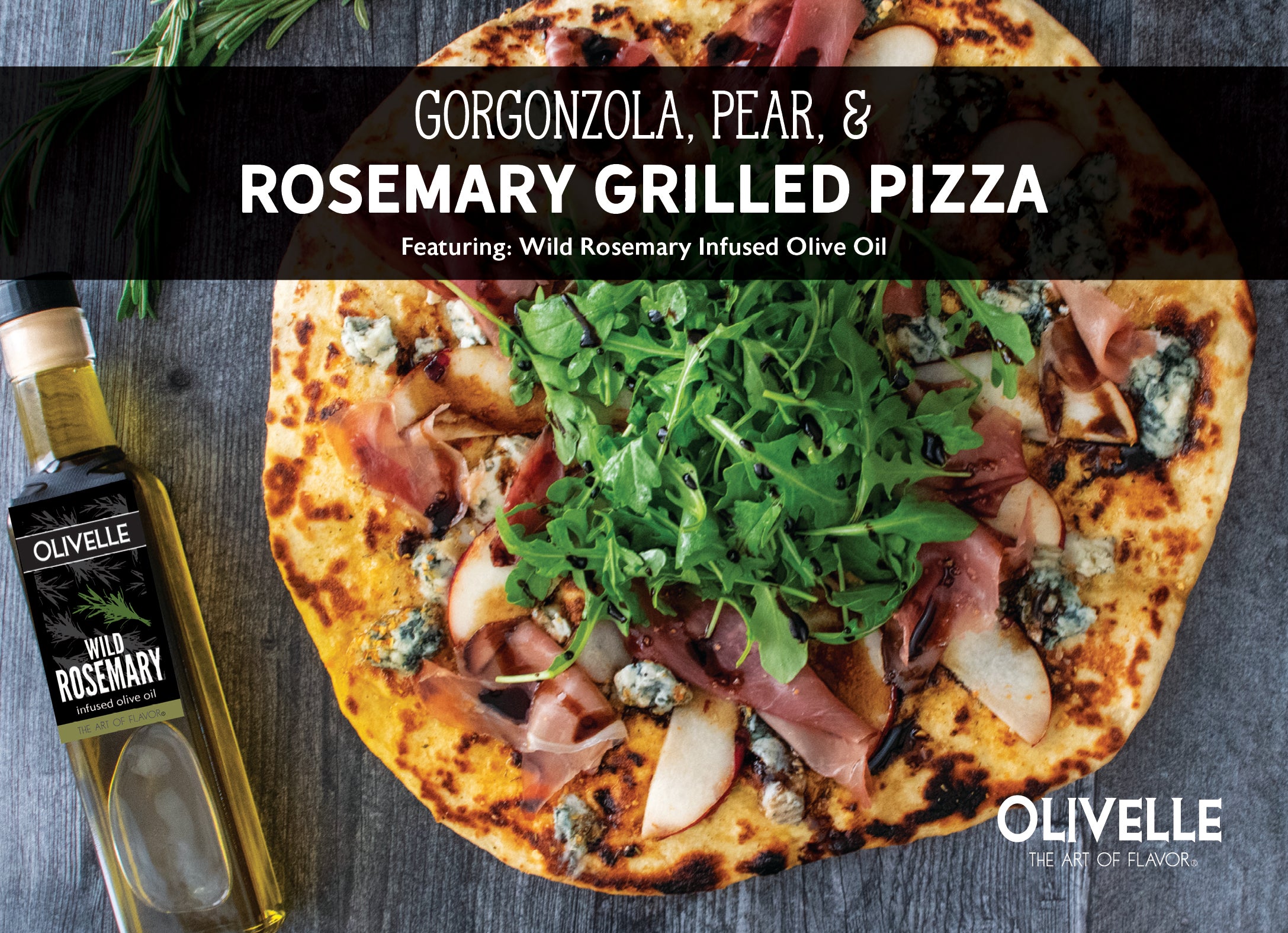 Wild Rosemary Infused Olive Oil - 100ml Bottled