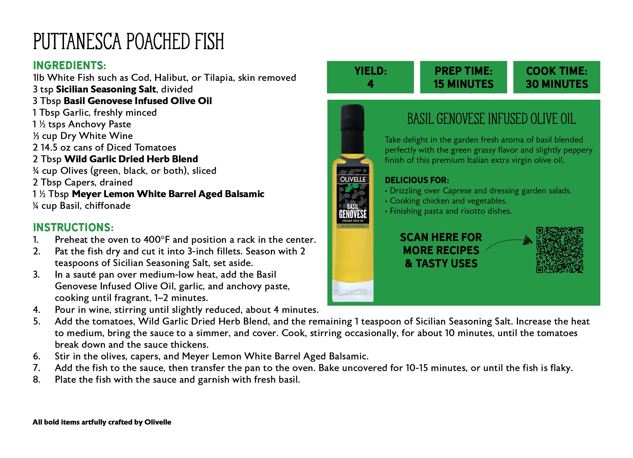 Basil Genovese Infused Olive Oil