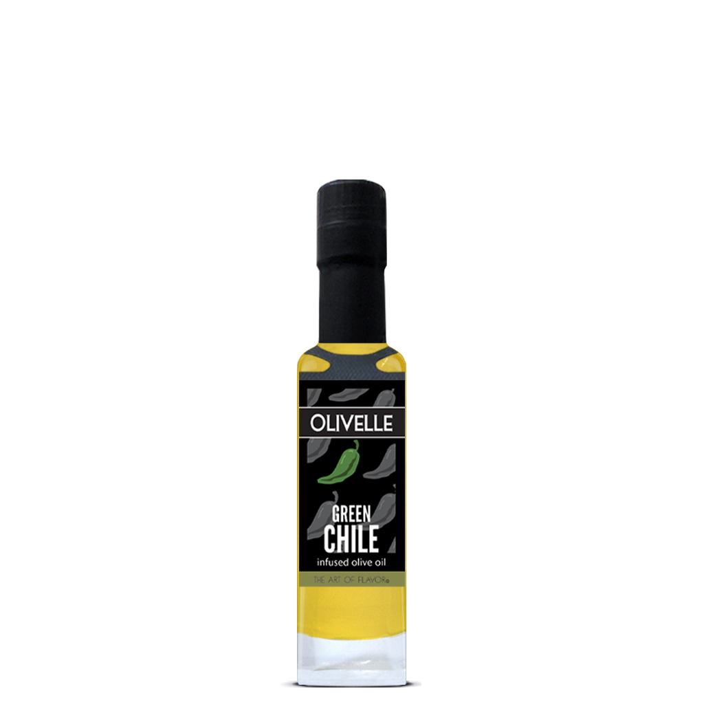 Green Chile Infused Olive Oil - 100ml Bottled