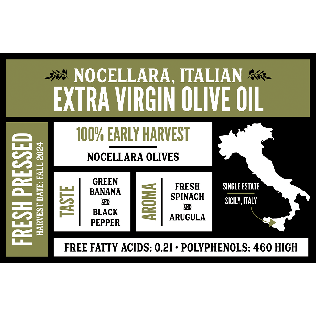 Nocellara Italian Extra Virgin Olive Oil
