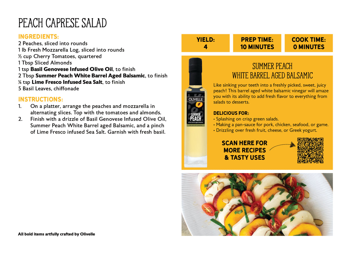 Summer Peach White Barrel Aged Balsamic