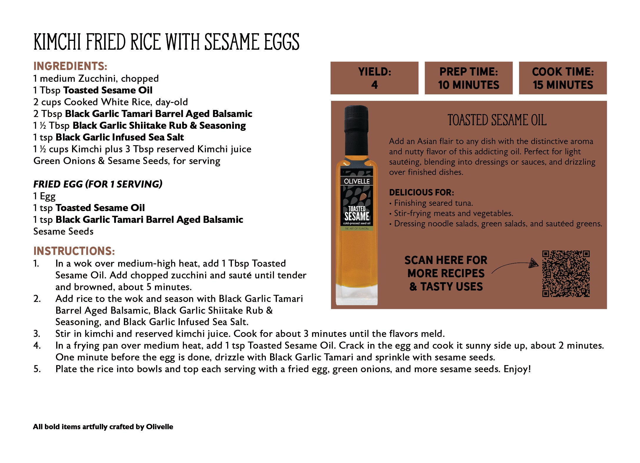 Toasted Sesame Oil - Bottled